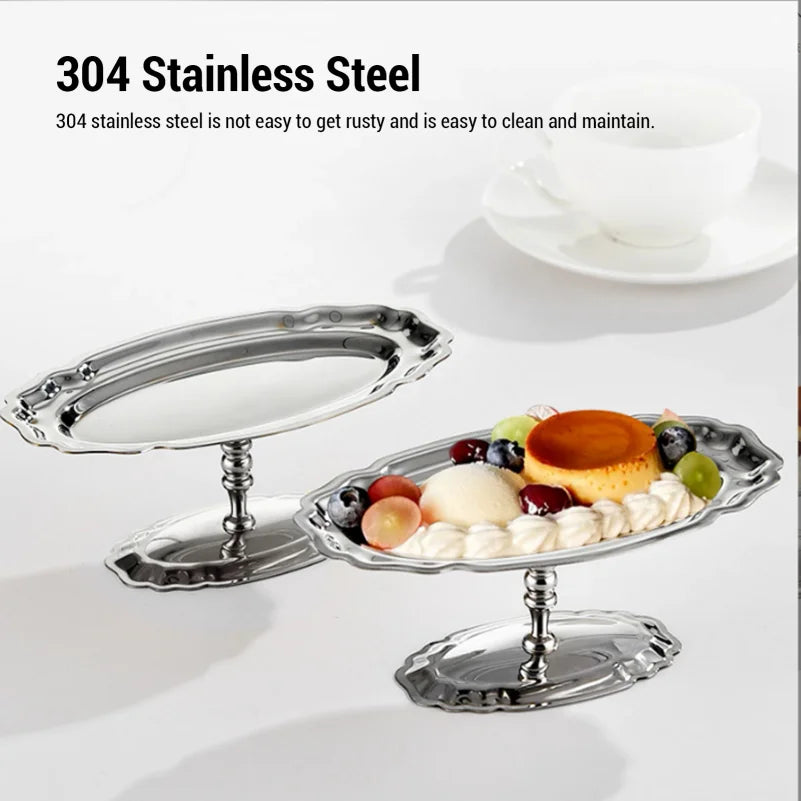 Footed Dessert Serving Tray 304