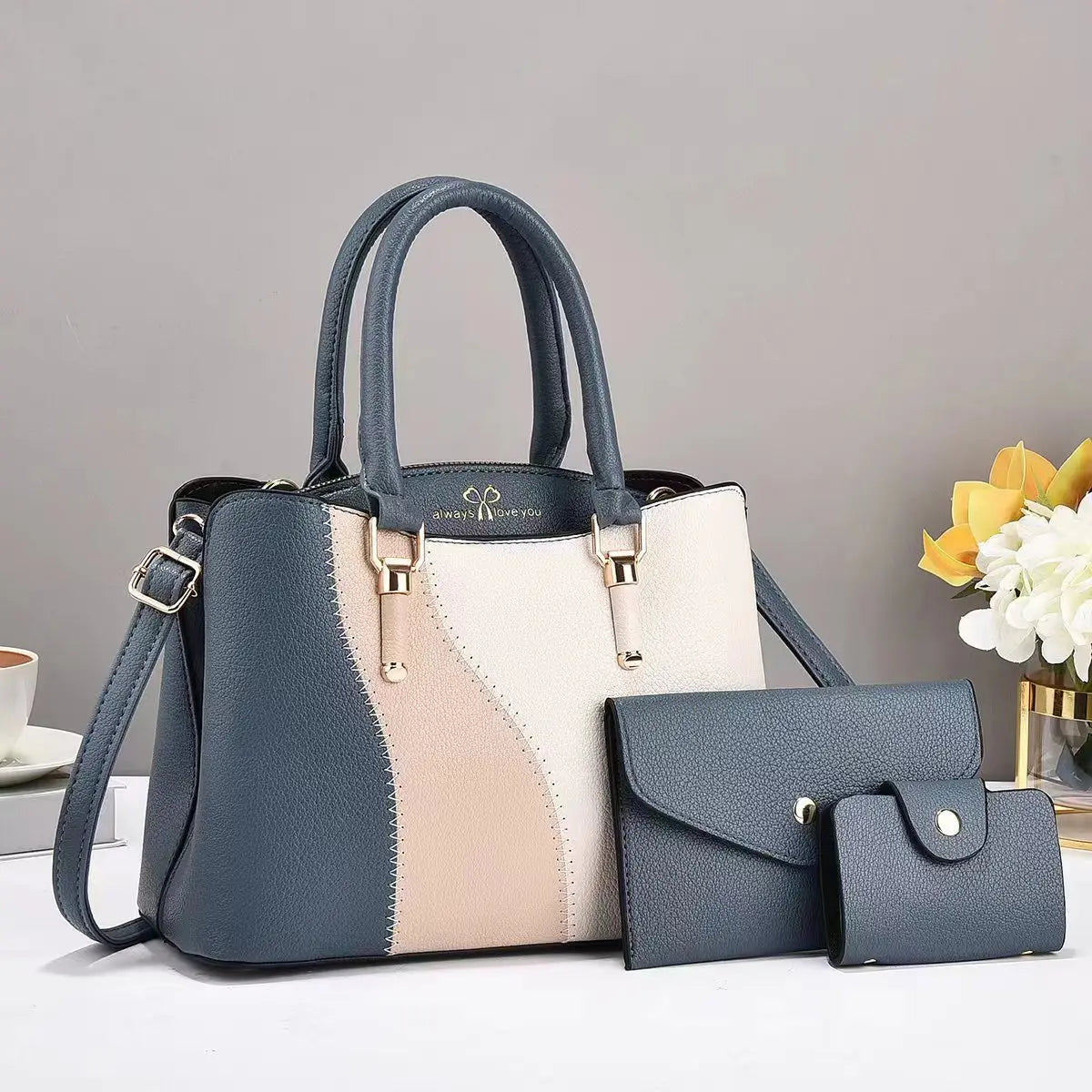 Lychee-Grain Shoulder Bag
