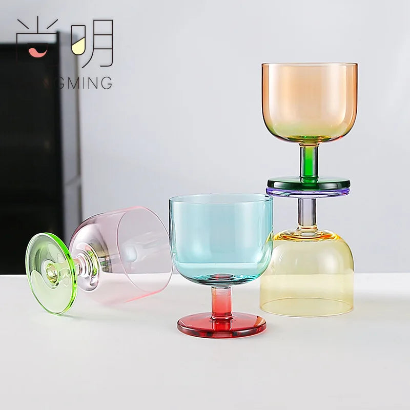 Jelly-Colour Glass Cups